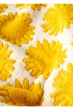 100% Cotton Sunny Face Towel Yellow (50x70 cm) Soft and Absorbent - Image 2