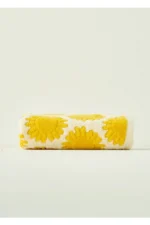 100% Cotton Sunny Face Towel Yellow (50x70 cm) Soft and Absorbent - Image 3