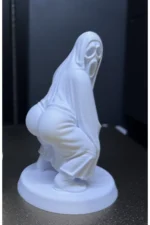 3D White Ghost Grim Reaper Figure 9 cm - Gamer Room Desk and Bookshelf Decor