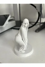 3D White Ghost Grim Reaper Figure 9 cm - Gamer Room Desk and Bookshelf Decor - Image 3