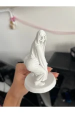 3D White Ghost Grim Reaper Figure 9 cm - Gamer Room Desk and Bookshelf Decor - Image 5