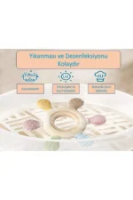 Baby Teething Ring Ship Wheel - Silicone Infant Teether Toy (Beige) - Image 6