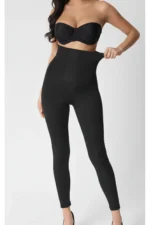 Black Corset Leggings Body Shaping Tummy Control Slimming Tights