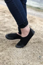 Black Thick Sole Orthopedic Multipurpose Aqua Shoes Beach Pool and Home Slippers