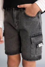 Boys Denim Shorts - Classic Cotton Jean Shorts - Image 2