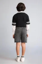Boys Denim Shorts - Classic Cotton Jean Shorts - Image 3