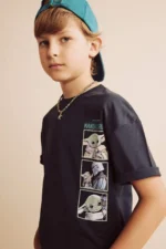 Boys Star Wars Licensed 100% Cotton Oversized Crew Neck T-Shirt