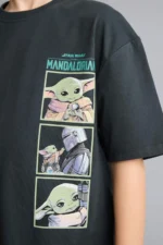 Boys Star Wars Licensed 100% Cotton Oversized Crew Neck T-Shirt - Image 5