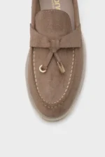 Calypso Women's Mink Loafer Shoes - Casual Chic Suede Moccasins - Image 3