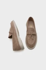 Calypso Women's Mink Loafer Shoes - Casual Chic Suede Moccasins - Image 5