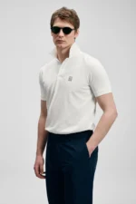 Carter Smart Men's Polo Shirt Off-White - Image 3