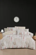 Cherry Pattern Double Duvet Cover Set with Fitted Sheet
