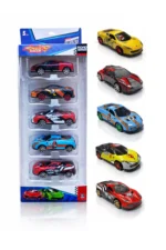 Die-Cast Toy Racing Cars 5-Piece Gift Set