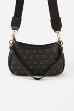 Farme Monogram Brown Crossbody Bag - Image 2