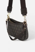 Farme Monogram Brown Crossbody Bag - Image 6