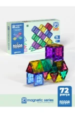 Go Magnetic Series 72-Piece Educational Magnetic Building Blocks Toy Set
