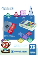 Go Magnetic Series 72-Piece Educational Magnetic Building Blocks Toy Set - Image 3