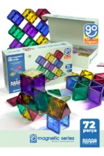 Go Magnetic Series 72-Piece Educational Magnetic Building Blocks Toy Set - Image 6