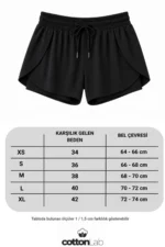 Grey Relaxed Fit Sports Shorts with Built-in Leggings - Comfortable 2-in-1 Training Shorts - Image 4