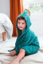 Kids Hooded Bathrobe 100% Cotton Soft Towel Robe for Boys and Girls - Image 2