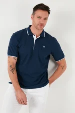 Men's 100% Cotton Buttoned Regular Fit Polo Shirt - Image 2