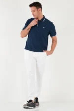 Men's 100% Cotton Buttoned Regular Fit Polo Shirt - Image 5