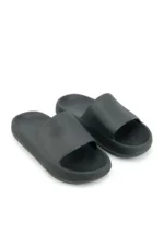 Men's Black EVA Summer Slippers Non-Slip Bath and Garden Slides - Image 4