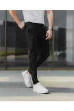 Men's Black Stretch Lycra Fabric Trousers - Premium Ankle Length Plus Size (Size 40-42-44 / 100-130 Kg) - Image 6