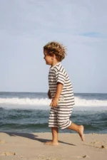 Striped Shorts Set for Boys 1-7 years White