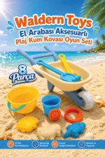 Toys Multicolored Toy Wheelbarrow and Beach Sand Bucket Playset with Accessories