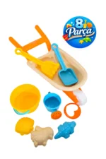 Toys Multicolored Toy Wheelbarrow and Beach Sand Bucket Playset with Accessories - Image 2