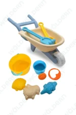 Toys Multicolored Toy Wheelbarrow and Beach Sand Bucket Playset with Accessories - Image 6