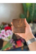 Viral Genuine Leather Unisex Tan Wallet with Multiple Card Slots - Functional and Stylish