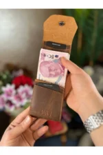 Viral Genuine Leather Unisex Tan Wallet with Multiple Card Slots - Functional and Stylish - Image 3