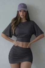 Women's 3-Pack Batwing Sleeve Basic Crop Top - Stylish and Flexible Set - Image 6
