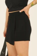 Women's Black Skort – Stylish and Comfortable Everyday Piece - Image 2