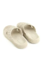 Women's Summer Single Buckle Non-Slip Beige Slides - Image 6