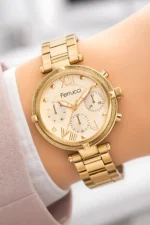 Women's Wristwatch - Gold Tone Steel Case and Steel Strap Design - Image 3