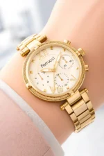 Women's Wristwatch - Gold Tone Steel Case and Steel Strap Design - Image 4