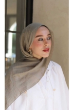 Neo Cotton Hijab Shawl in Antique Beige - Soft Lightweight Wrap Scarf for Women