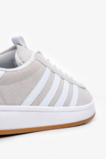 Women's Grey Suede Casual Sneakers with Side Stripe - Image 6