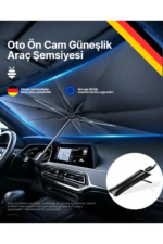 Car Windshield Sun Shade Umbrella - Foldable Reflective UV Protection Front Window Sunshade - Image 4