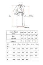 Lavender Hooded Bathrobe - Striped Turkish Cotton Unisex Midi Robe with Pockets - Image 3