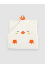 3-Piece Baby Bathrobe Set with Chick Embroidery - 100% Turkish Cotton Boxed 0-2 Years Bath Set - Image 3