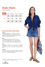 Women's Navy Muslin Oversize Shirt - 100% Cotton Textured Long Sleeve Pocket Blouse - Image 3