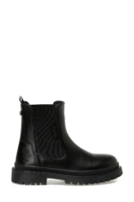 U.S. Polo Assn. Ottavia Women's Black Ankle Boots - Chunky Sole Textile Winter Booties