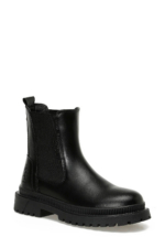 U.S. Polo Assn. Ottavia Women's Black Ankle Boots - Chunky Sole Textile Winter Booties - Image 2