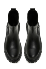U.S. Polo Assn. Ottavia Women's Black Ankle Boots - Chunky Sole Textile Winter Booties - Image 4