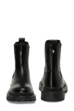 U.S. Polo Assn. Ottavia Women's Black Ankle Boots - Chunky Sole Textile Winter Booties - Image 5
