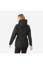Decathlon Quechua NH500 Women's Black Waterproof Padded Winter Jacket - Hooded, -10°C - Image 4